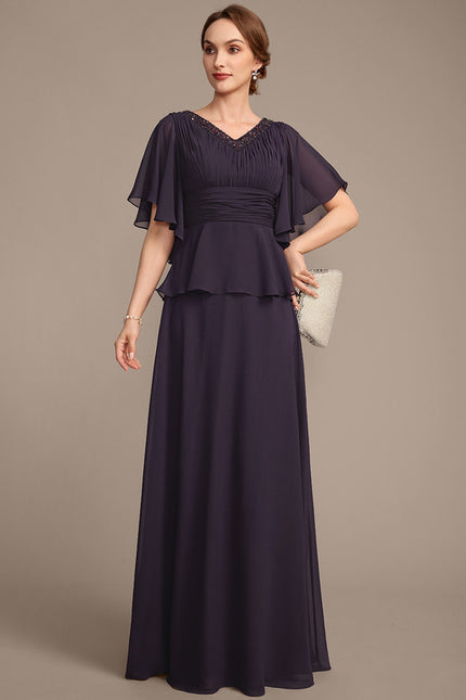 Robe Cérémonie Violette Fluide - gallery 2