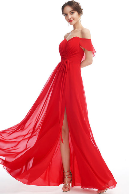 Robe Cérémonie Élégante À Décolleté - gallery 2