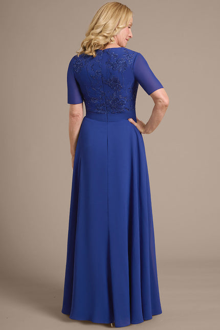 Robe Cérémonie Longue Bleu Royal - gallery 6