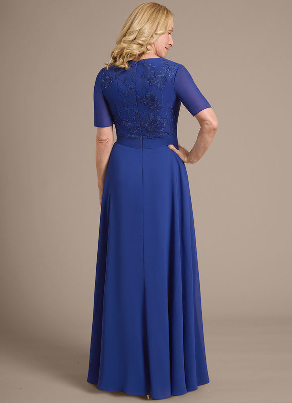 Robe Cérémonie Longue Bleu Royal - gallery 6