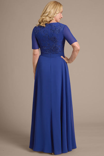 Robe Cérémonie Longue Bleu Royal - gallery 6