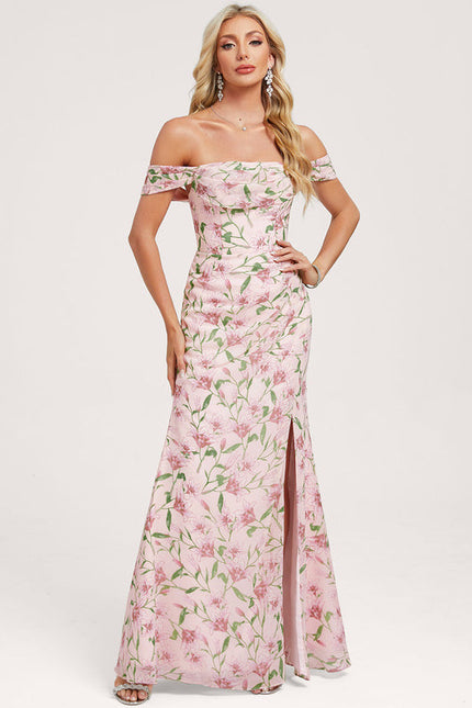 Robe Cérémonie Élégante À Décolleté - gallery 2