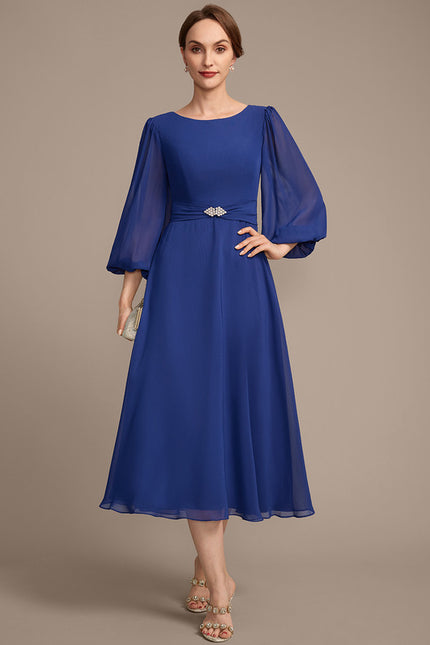 Robe Cérémonie Chiffon Bleu