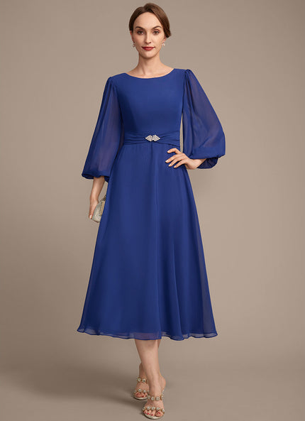 Robe Cérémonie Chiffon Bleu