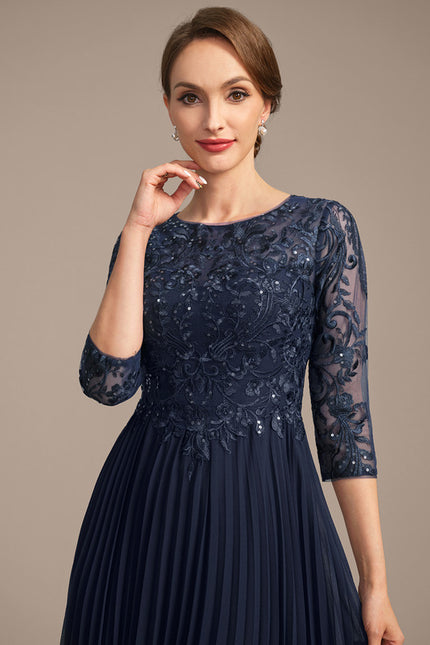 Robe Cérémonie Nuit Plissée Élégante - gallery 2