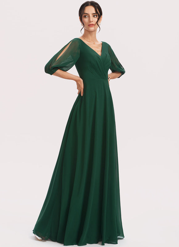 Robe Cérémonie Longue Volants Rose - gallery 4