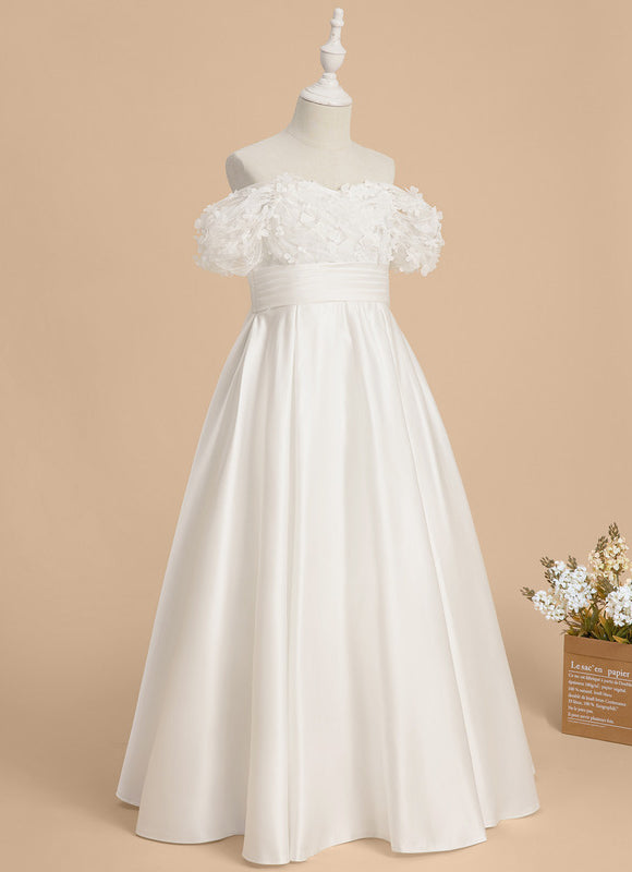 Robe Ceremonie Blanche Fille - gallery 3