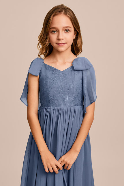 Robe Cérémonie Bleu Ciel Délicate - gallery 4