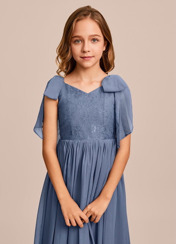 Robe Cérémonie Bleu Ciel Délicate - gallery 4