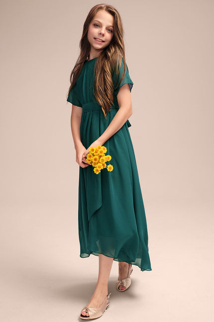 Robe Cérémonie Asymétrique Émeraude - gallery 2