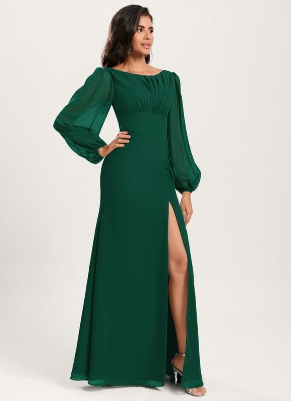 Robe Cérémonie Sirène Vert Émeraude - gallery 2