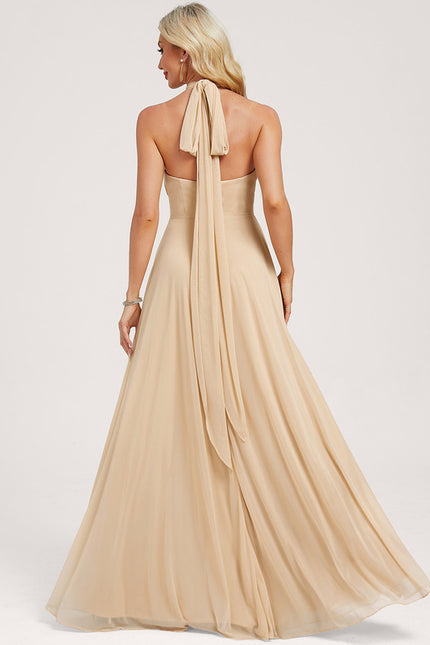 Robe Cérémonie Élégante Sable - gallery 5