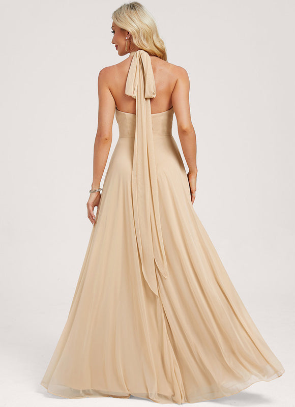 Robe Cérémonie Élégante Sable - gallery 5