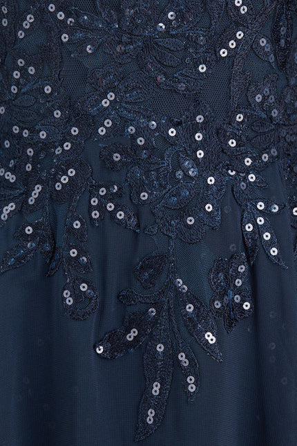 Robe Cérémonie Longue Bleu Royal - gallery 4