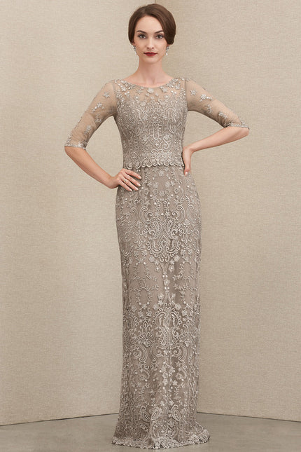 Robe Longue Ceremonie Beige - gallery 5