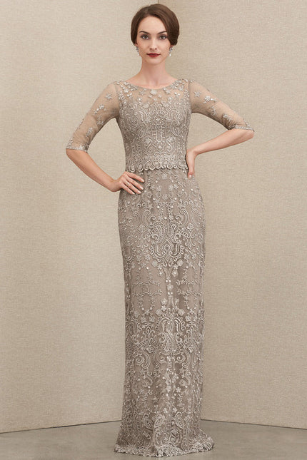 Robe Longue Ceremonie Beige - gallery 5