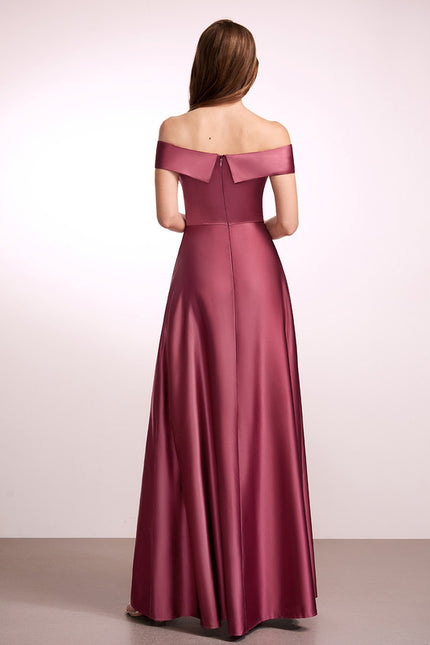 Robe Cérémonie Satin Émeraude Élégante - gallery 2