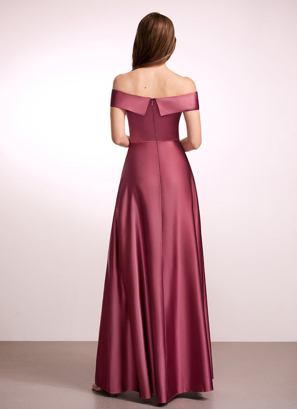 Robe Cérémonie Satin Émeraude Élégante - gallery 2