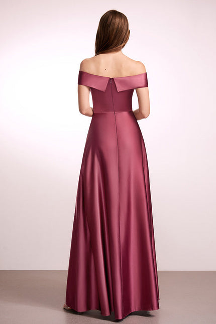 Robe Cérémonie Satin Émeraude Élégante - gallery 2