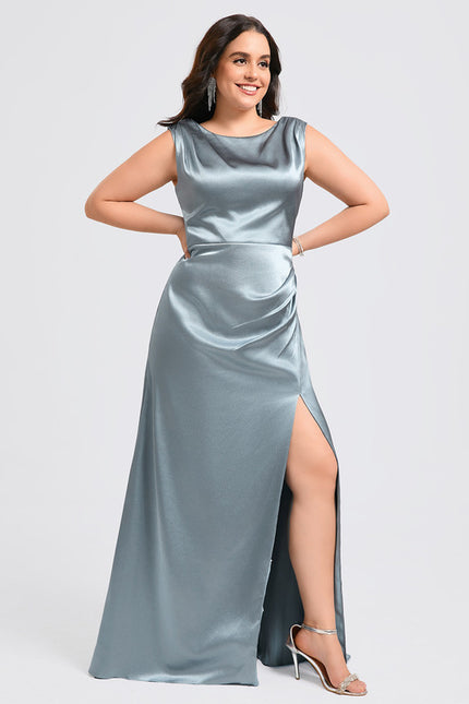 Robe Cérémonie Satinée Ajourée - gallery 8