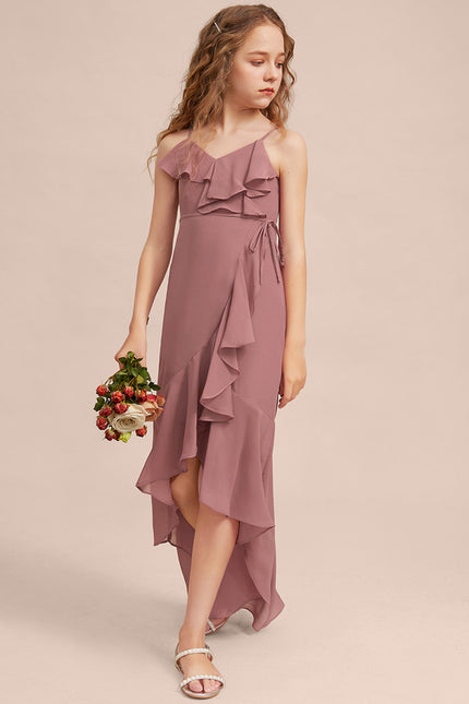 Robe Cérémonie Asymétrique Volants - gallery 2