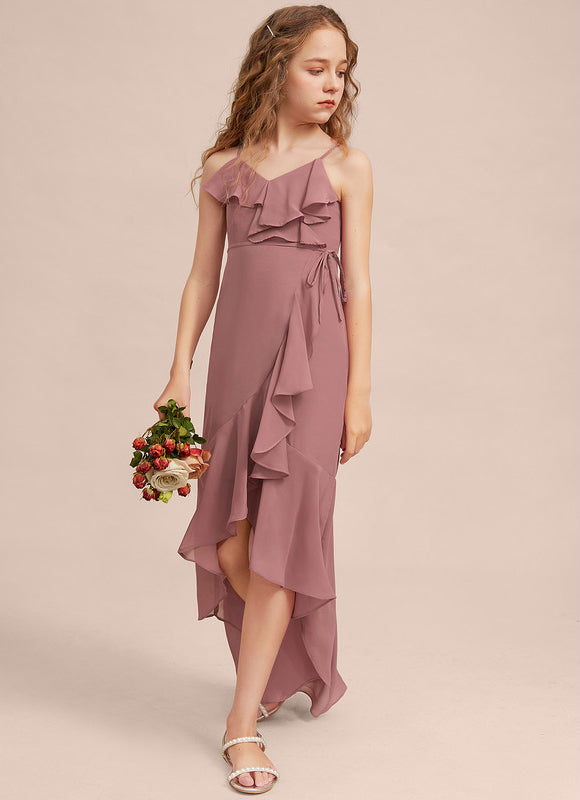 Robe Cérémonie Asymétrique Volants - gallery 2