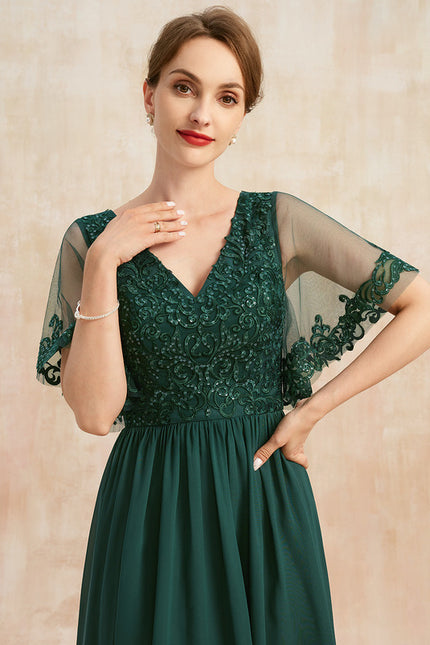 Robe Cérémonie Élégante Dentelle - gallery 1