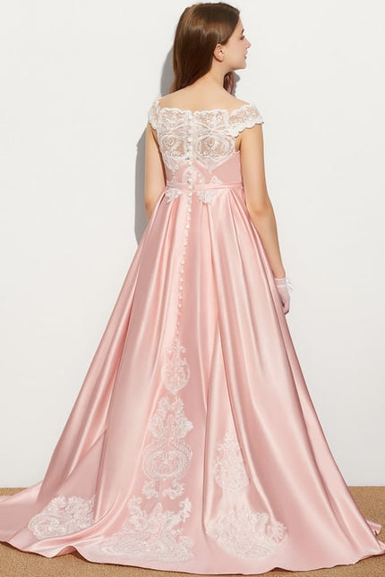 Robe Cérémonie Aube Satinée