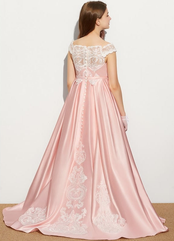Robe Cérémonie Aube Satinée