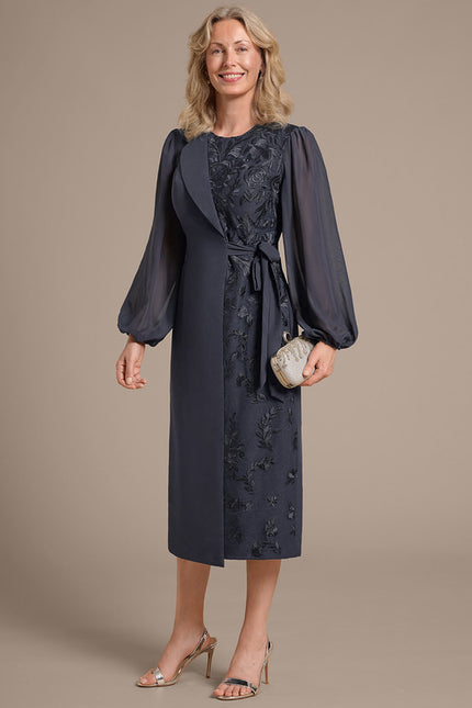 Robe Cérémonie Élégante Anthracite - gallery 4
