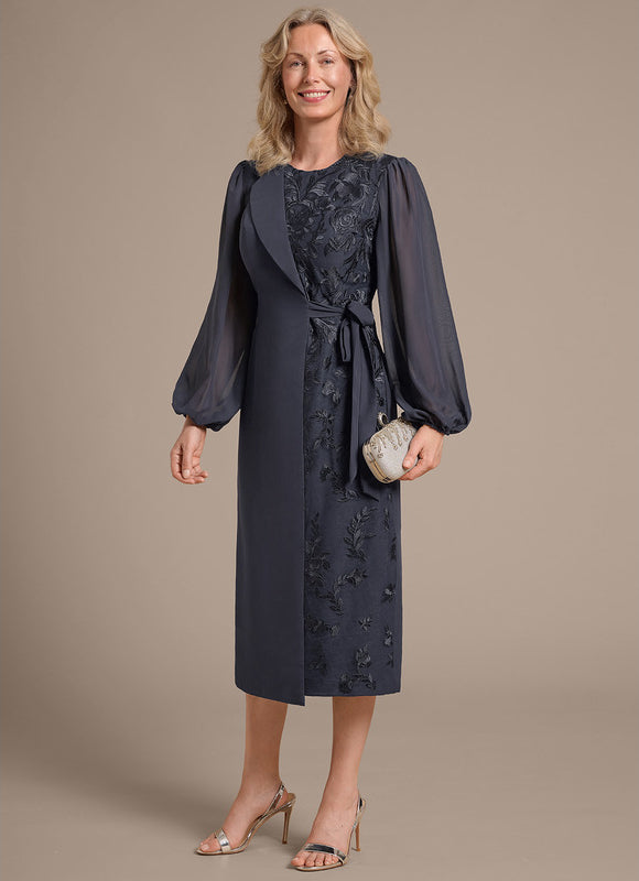 Robe Cérémonie Élégante Anthracite - gallery 4