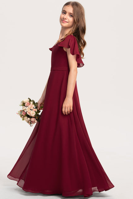 Robe Cérémonie Mousseline Bleu Pastel