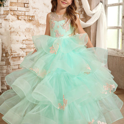 Robe Cérémonie Tulle Aquatique