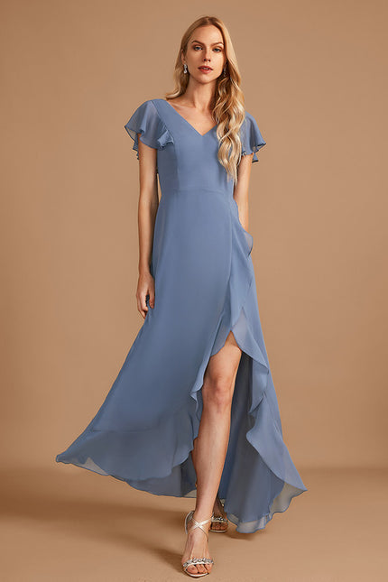 Robe Cérémonie Fluide Marine Élégante - gallery 1