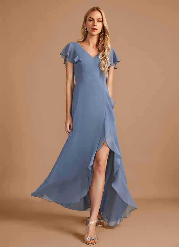 Robe Cérémonie Fluide Marine Élégante - gallery 1