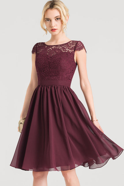 Robe Cérémonie Violet Élégant