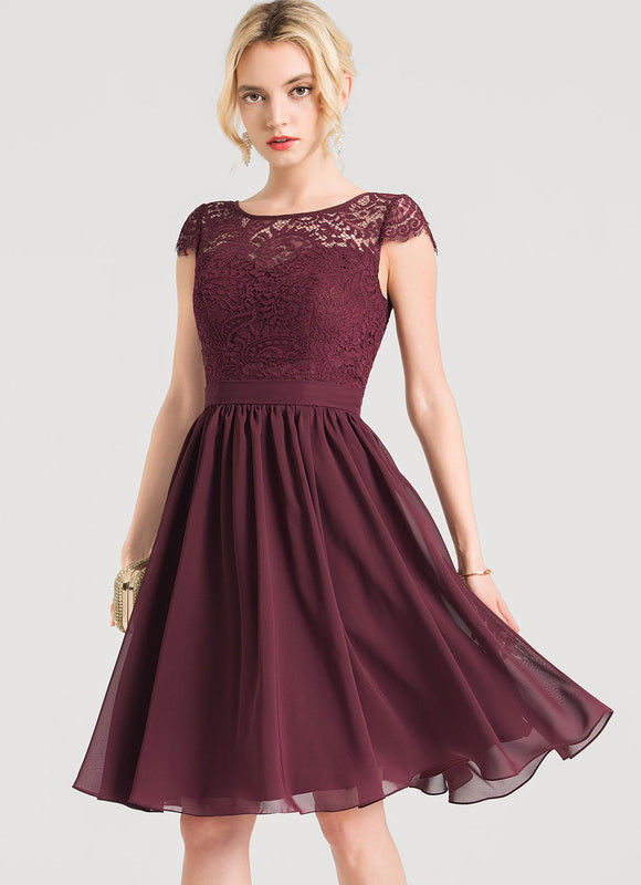 Robe Cérémonie Violet Élégant