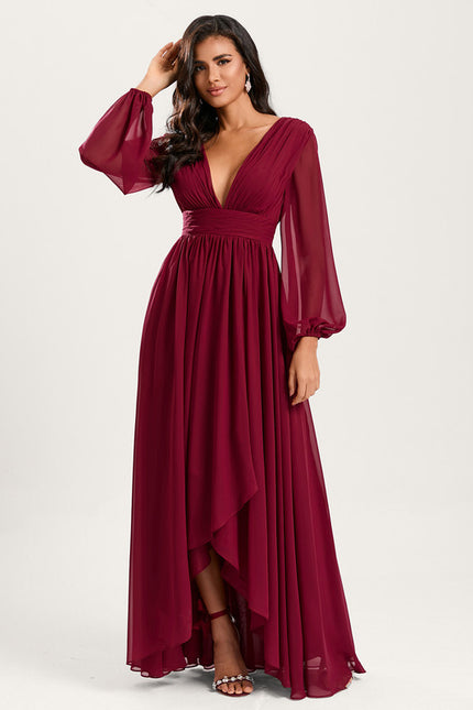 Robe Cérémonie Fluide Marine Élégante - gallery 1