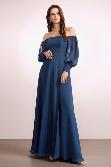 Robe Cérémonie Mousseline Vert Profond - gallery 2