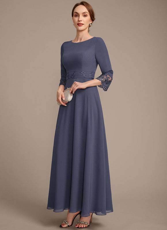 Robe Cérémonie Longue Élégante Bleu - gallery 1