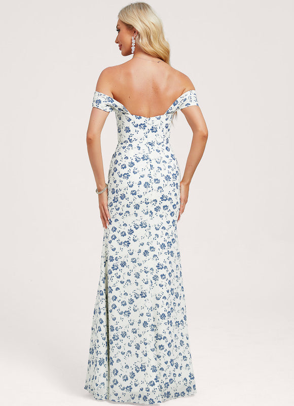 Robe Cérémonie Élégante À Décolleté - gallery 4