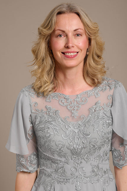 Robe Cérémonie Grise Délicate - gallery 3