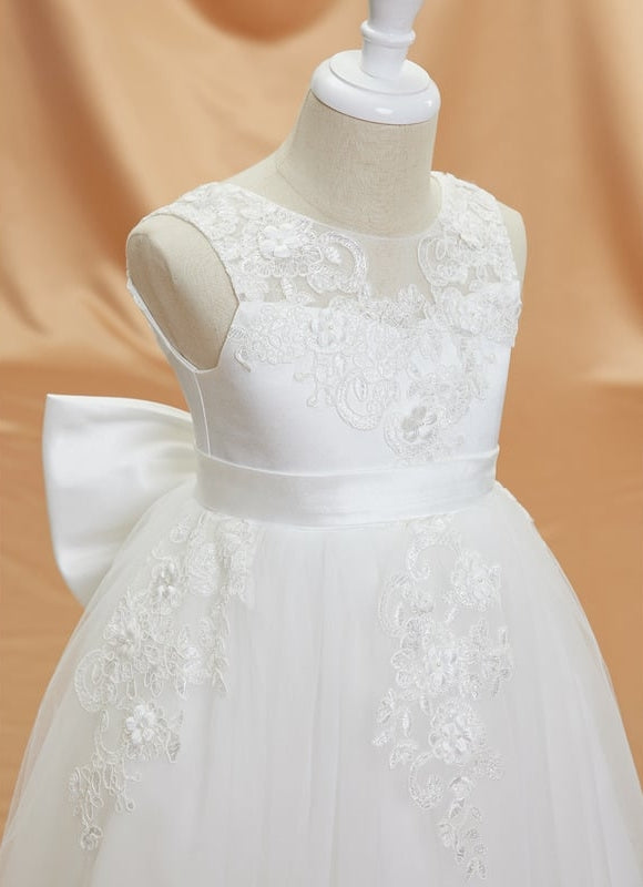 Robe Blanche Dentelle Ceremonie - gallery 2