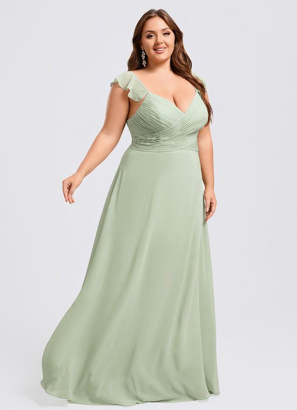 Robe Cérémonie Longue Volants Rose - gallery 9