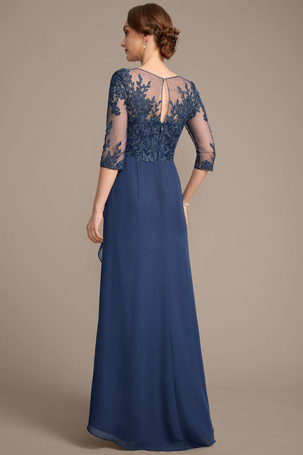 Robe Cérémonie Élégance Marine Scintillante - gallery 6