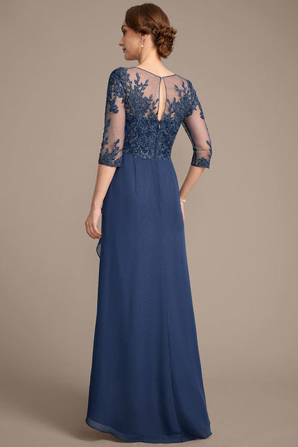 Robe Cérémonie Élégance Marine Scintillante - gallery 6