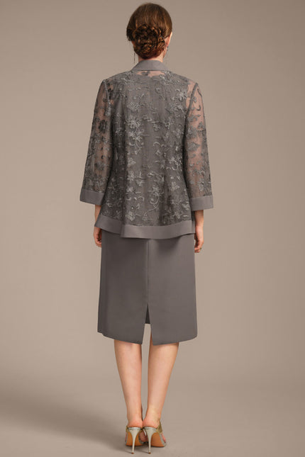 Robe Cérémonie Grise Élégante - gallery 6