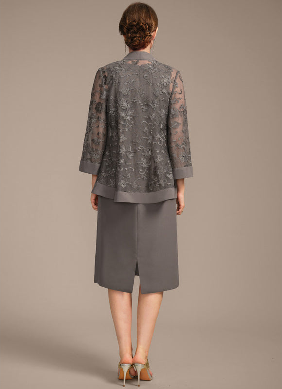 Robe Cérémonie Grise Élégante - gallery 6