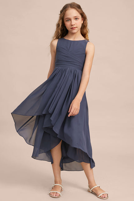 Robe Cérémonie Mousseline Marine - gallery 5