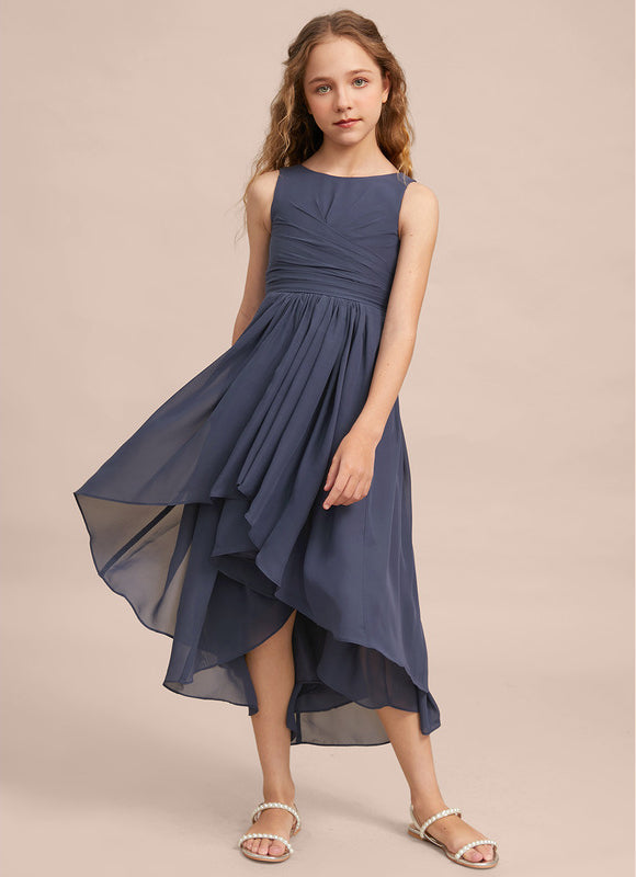 Robe Cérémonie Mousseline Marine - gallery 5